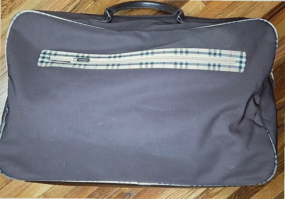 Burberry Bag vintage luggage Travel Bag Brown Nova Check Large Duffle