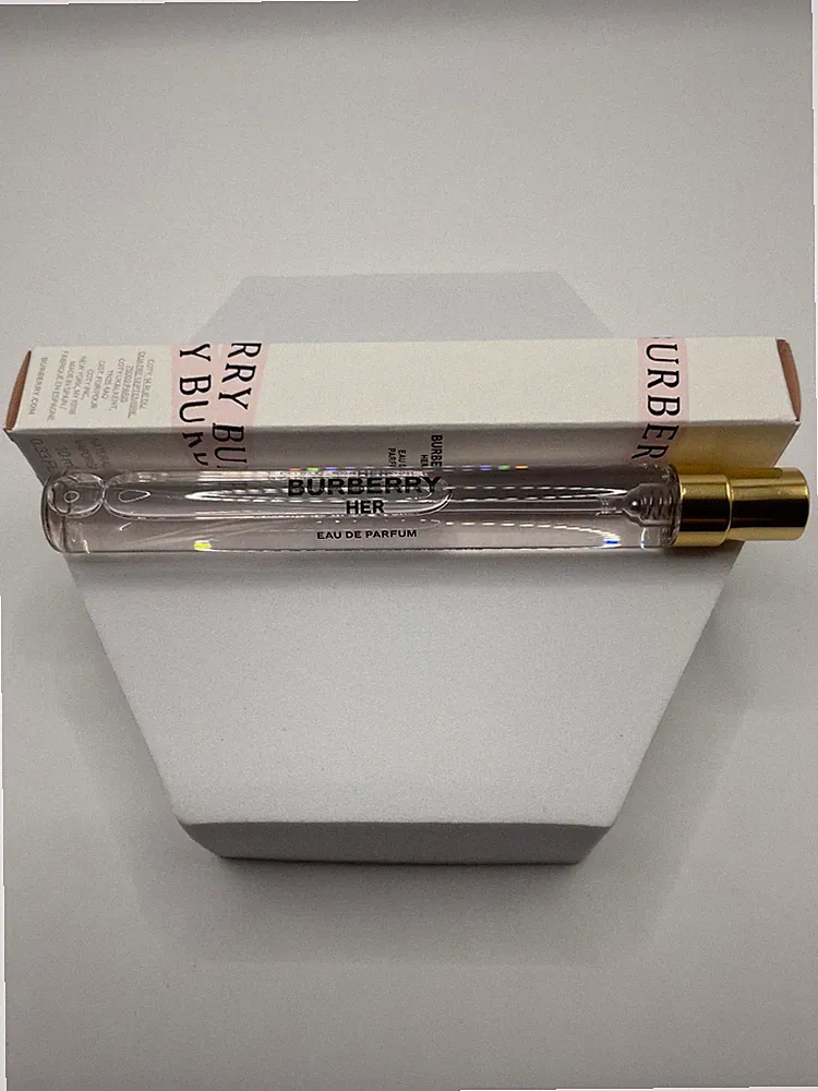 Burberry Her Eau De Parfum 10ml Spray Travel Perfume New With Box 0.33 fl oz