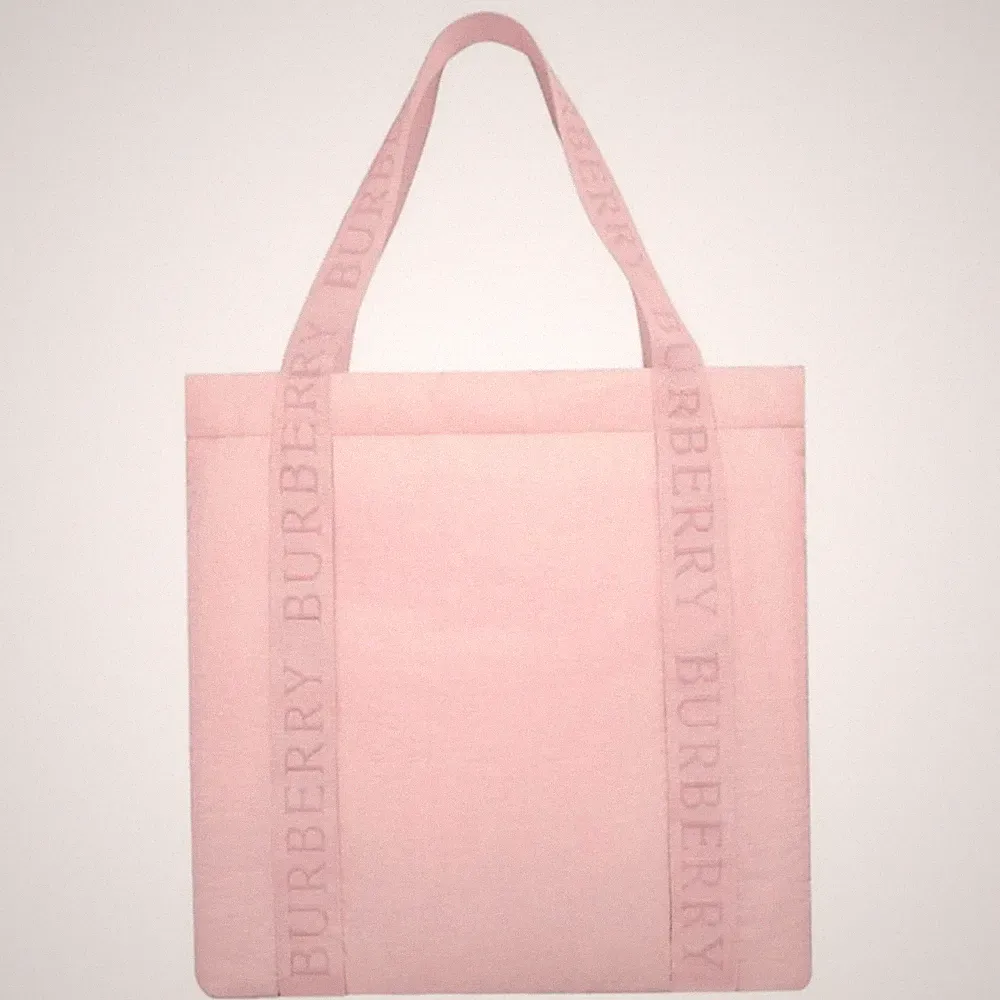 BURBERRY Pink Tote Bag 16"x16" Large Travel Gym Size Her Parfum GWP